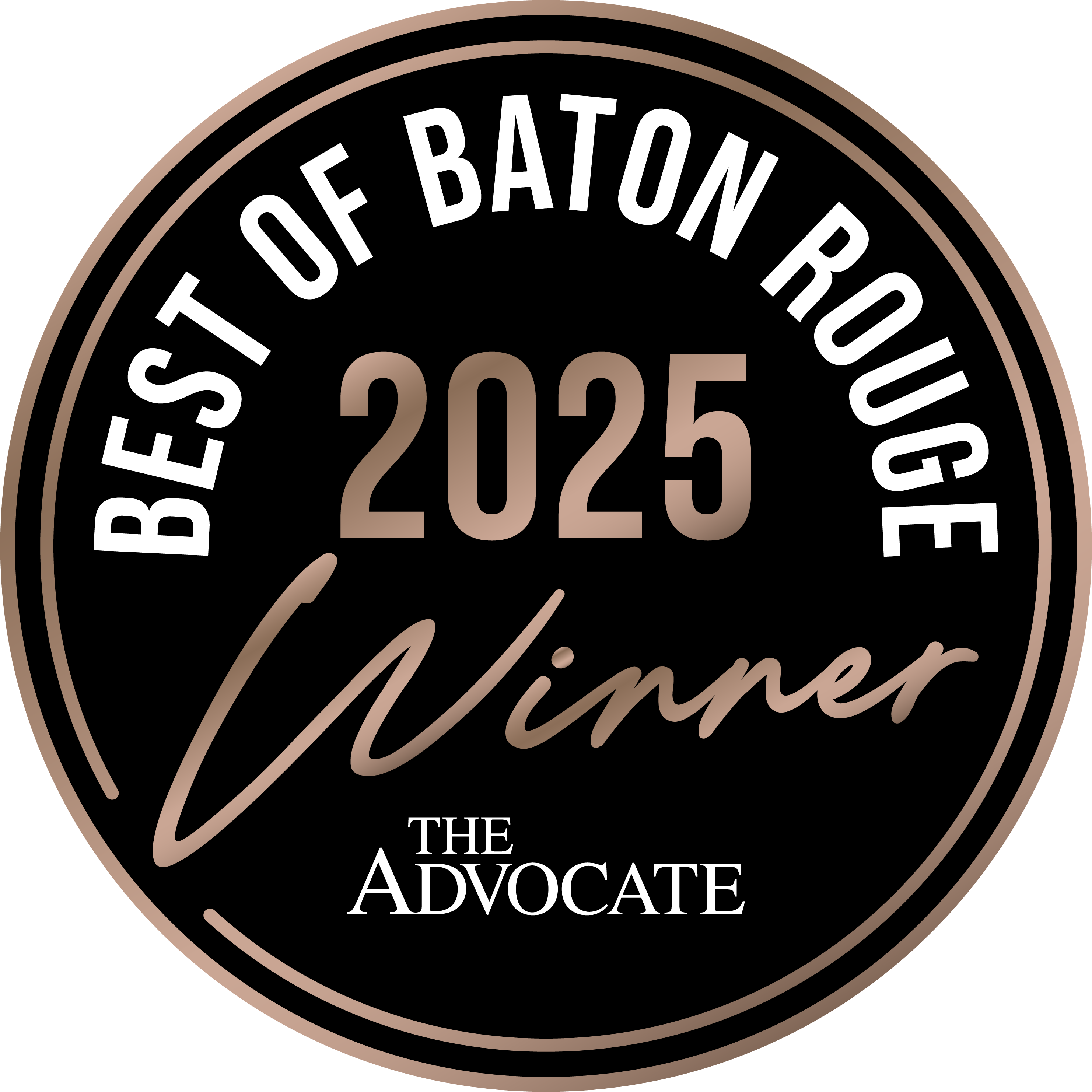 The Advocate 2025 Best of Baton Rouge Bronze Winner
